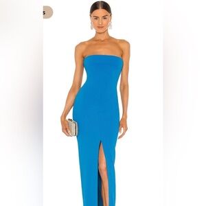 Solace London Blue Maxi Dress
